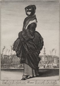 Winter door Wenceslaus Hollar