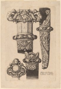 Versiering voor een Dolk en Schede door Wenceslaus Hollar after Hans Holbein the Younger