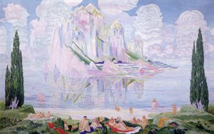 Wonder van de zee, 1917 door Wenzel Hablik
