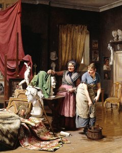 In het atelier