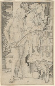 De Droom van de Dokter door Wenzel von Olmutz, after Albrecht Dürer