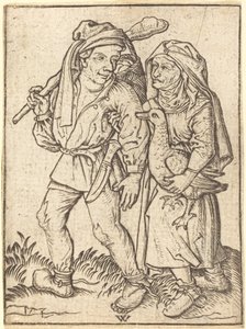 Boer en vrouw met gans
