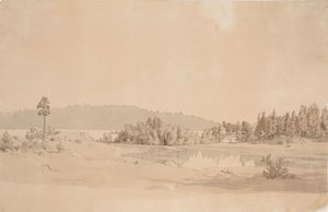 Baai van Näsijärvi door Werner Holmberg