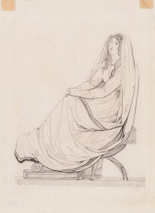 Zittende vrouw door Werner Holmberg