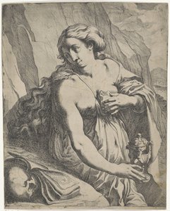 Boetvaardige Maria Magdalena door Werner van den Valckert