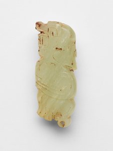 Fitting in de vorm van een bovennatuurlijk wezen, c.1050-771 v.Chr. door Western Zhou Dynasty Chinese School