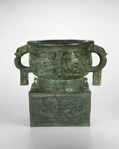 Graanvat door Western Zhou Dynasty Chinese School
