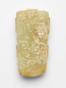 Hanger (pei) in de vorm van een draak door Western Zhou Dynasty Chinese School