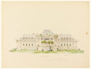 Clubhuis en Golfclub, Newport, Rhode Island door Whitney Warren Jr.