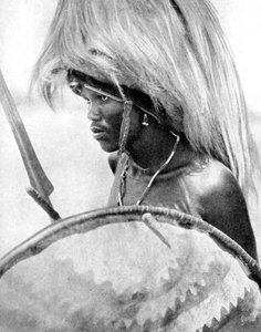 Een Masai krijger, Afrika, 1936 door Wide World Photos