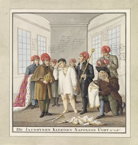Napoleon door de Jacobijnen uitgekleed, 1815 door Wijnand Esser
