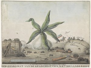 Spotprent op de Franse Douanen, 1813-1814