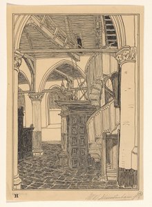 Interieur van de Noorderkerk te Hoorn