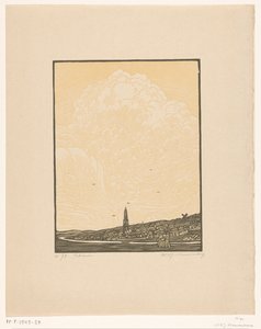 Rhenen door Wijnand Otto Jan Nieuwenkamp (signed by artist)