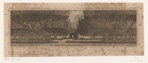 Waringinbomen in de tuin van het paleis van de sultan in Jogyakarta