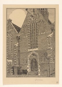 Westelijke gevel van de Noorderkerk te Hoorn