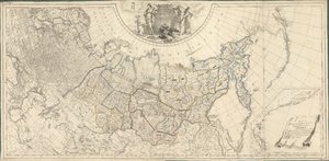 Kaart van het Russische Rijk Verdeeld in Eenenveertig Gouvernementen, 1796 door Wilbrecht