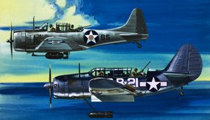 In het blauw: Amerikaanse oorlogsvliegtuigen (1941-45) door Wilf (20th century) Hardy