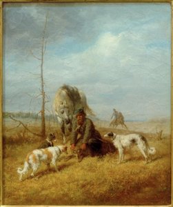 Wolvenjacht in de zomer door Wilhelm Amandus Beer