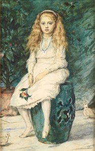 Portret van Nina Lehmann, negen jaar oud, naar Millais door Wilhelm Auguste Rudolf Lehmann