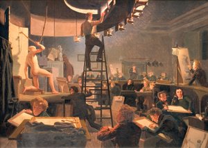 De Levensklas aan de Koninklijke Academie voor Schone Kunsten door Wilhelm Bendz