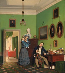 De familie Waagepetersen door Wilhelm Bendz