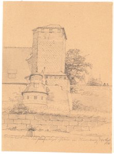 Torenbouw. Neurenberg door Wilhelm Bendz