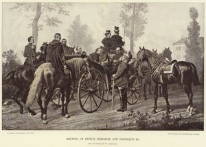 Ontmoeting van Prins Bismarck en Napoleon III