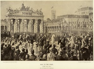 Otto von Bismarck in Berlijn in 1871 door Wilhelm Camphausen