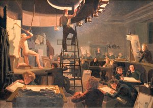 De Levensklas aan de Koninklijke Academie voor Schone Kunsten door Wilhelm Ferdinand Bendz