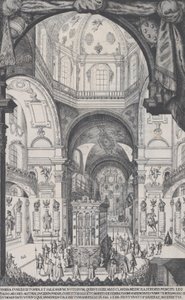Catafalque van Leopold, aartshertog van Oostenrijk door Wilhelm Frommer