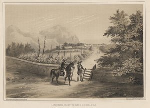 Longwood, vanaf de poort, St. Helena, 1855 door Wilhelm Joseph Heine