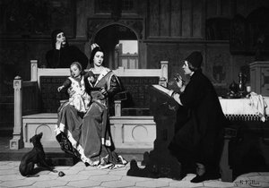 Hugo van der Goes Schildert het Portret van Maria van Bourgondië