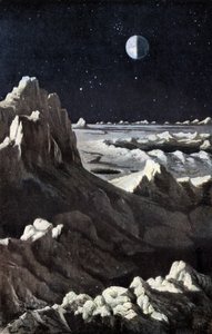 Landschap van de Maan, ca. 1880 door Wilhelm Kranz