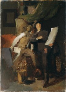 De critici door Wilhelm Maria Hubertus Leibl
