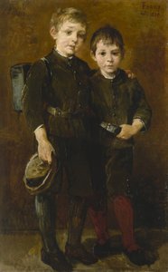 Portret van de zonen van de kunstenaar door Wilhelm Marc