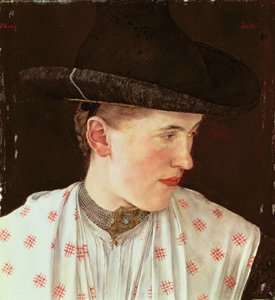 Hoofd van een boerenmeisje, c.1880