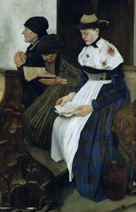 Drie vrouwen in de kerk, 1882