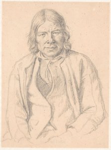 Borstbeeld van een Zweedse boer door Wilhelm Marstrand