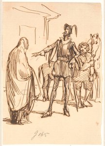 Don Quichot en Dona Roderiguez door Wilhelm Marstrand