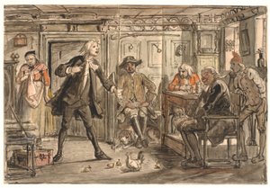 Erasmus Montanus discussieert met Per Degn