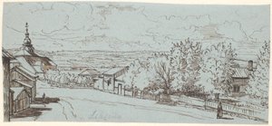 De Weg naar de Kerk van Leksand, Dalarne door Wilhelm Marstrand