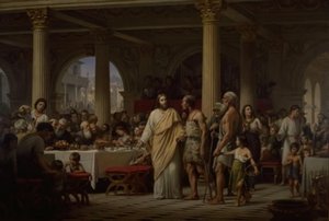 De gelijkenis van het grote avondmaal door Wilhelm Marstrand
