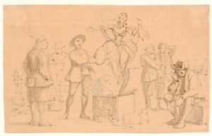 Peder Paars 1. Boek 2. Zang. Venus stijgt op uit de Kist door Wilhelm Marstrand
