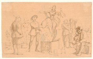 Peder Paars 1. Boek 2. Zang. Venus stijgt op uit de Kist door Wilhelm Marstrand