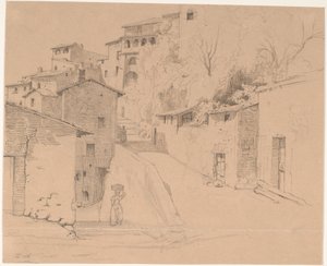 Via Piave met La Porta Su in Olevano Romano