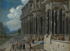 Esther voor Ahasveros door Wilhelm van Ehrenberg