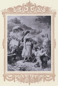 Dorothea en de emigranten, Hermann en Dorothea (litho)