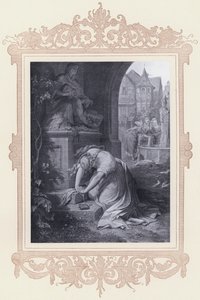 Gretchen, Mater Dolorosa (litho) door Wilhelm von (after) Kaulbach