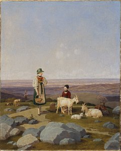 Duits: Auf der Geisalm Op de Geisalm door Wilhelm von Kobell